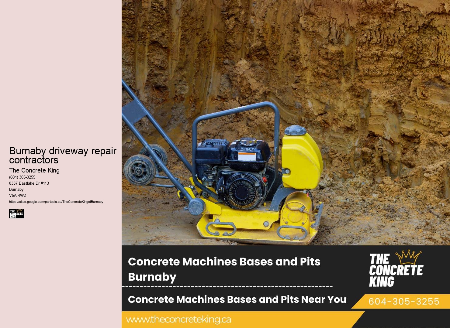 Driveway repair and maintenance Burnaby driveway repair contractors