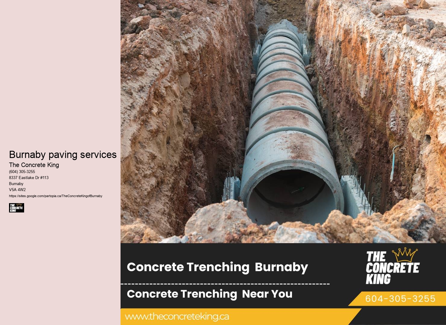 Driveway Concrete Finishing Services Burnaby paving services
