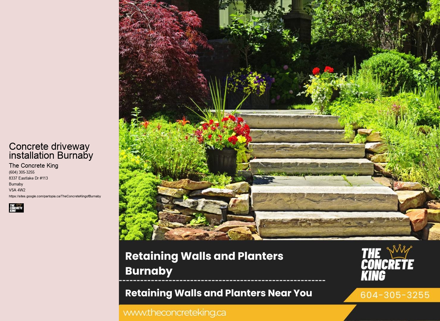 Concrete driveway installation Burnaby Concrete Driveway Specialists