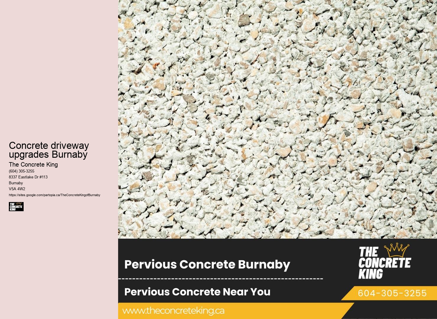 Driveway repair recommendations Concrete driveway upgrades Burnaby