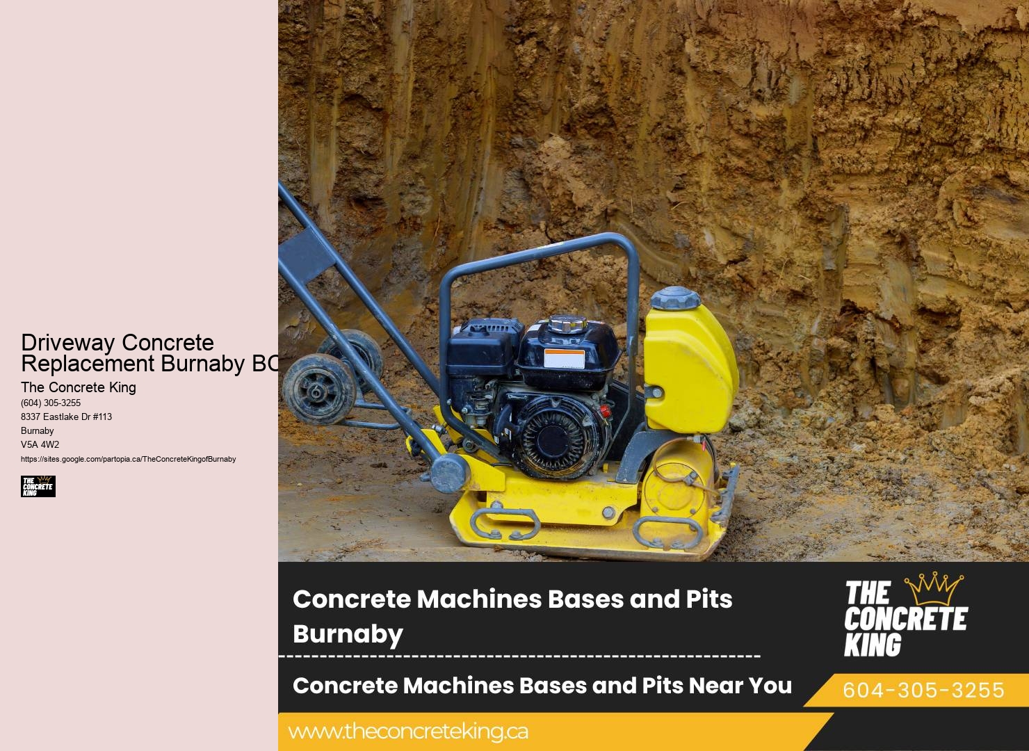 Driveway replacement contractors Driveway Concrete Replacement Burnaby BC
