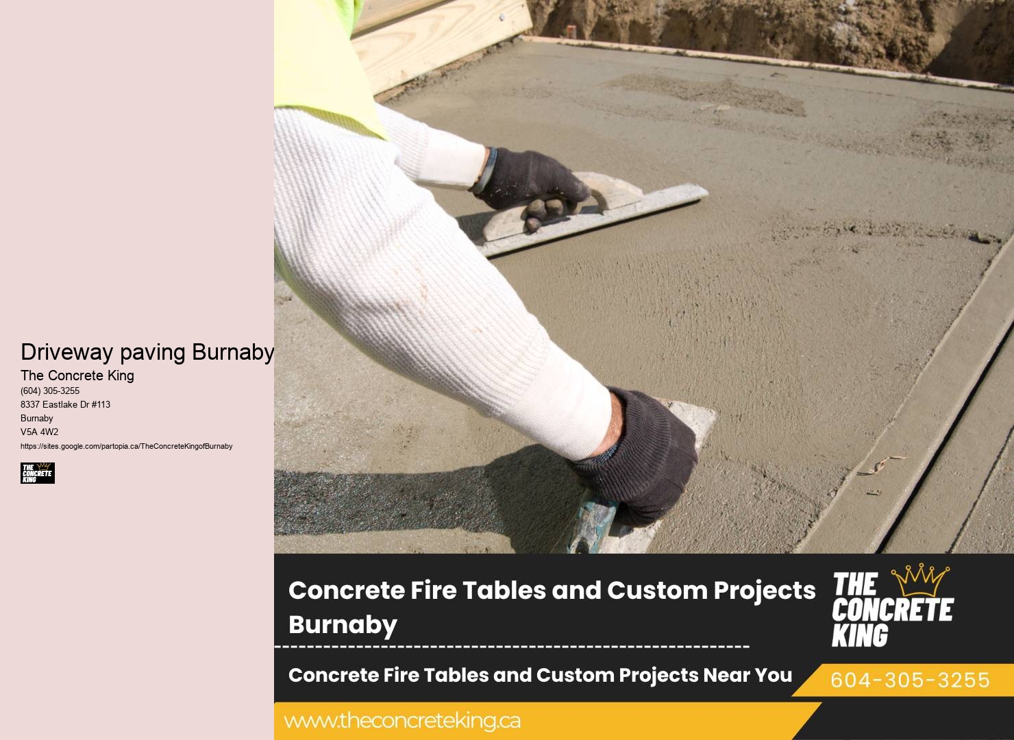 Concrete driveway repair Driveway paving Burnaby