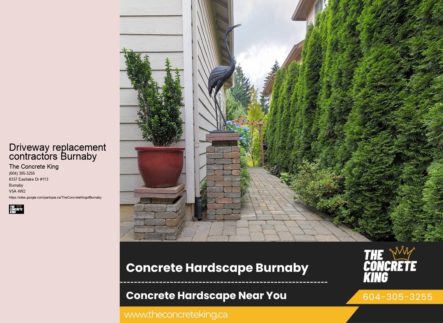 Driveway foundation repair Driveway replacement contractors Burnaby