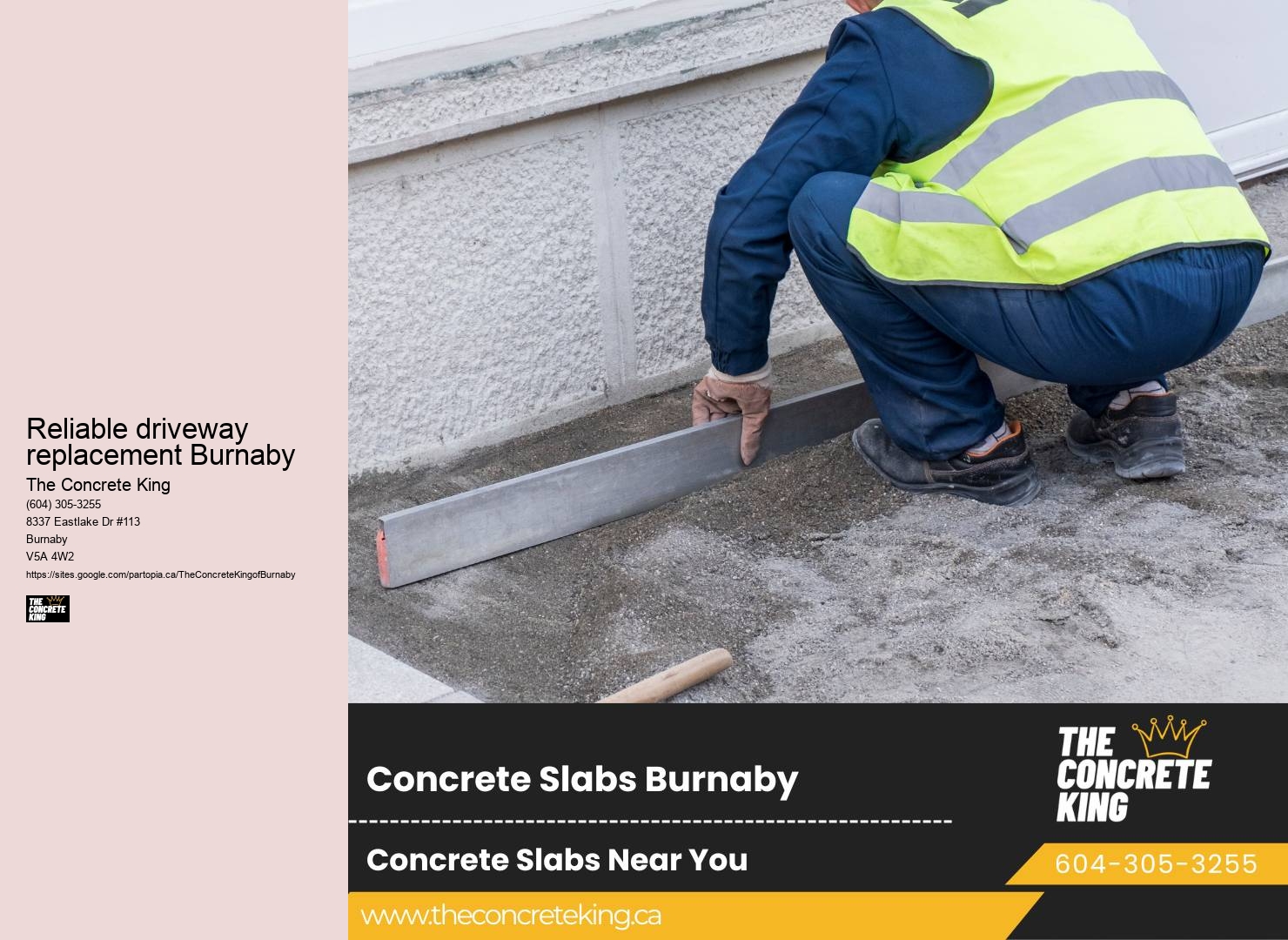 Concrete Driveway Finishing Reliable driveway replacement Burnaby