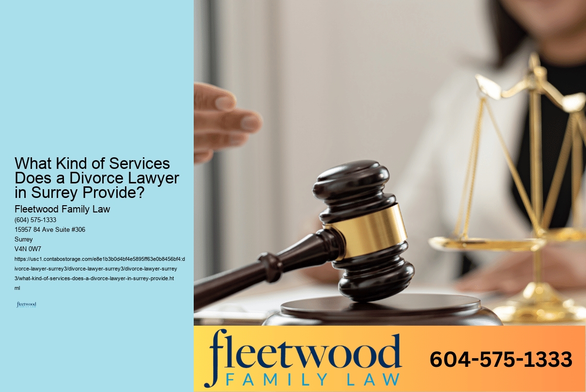 What Kind of Services Does a Divorce Lawyer in Surrey Provide? 