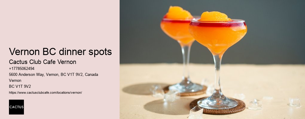 Vernon BC culinary specials