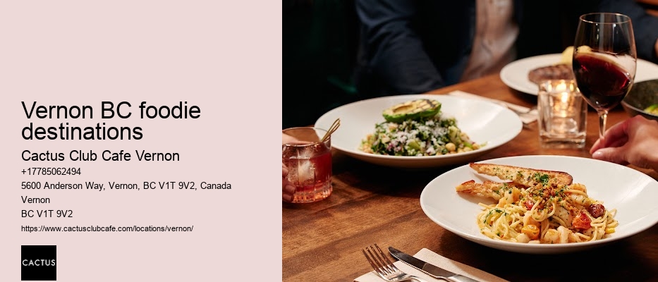 Vernon BC culinary tour