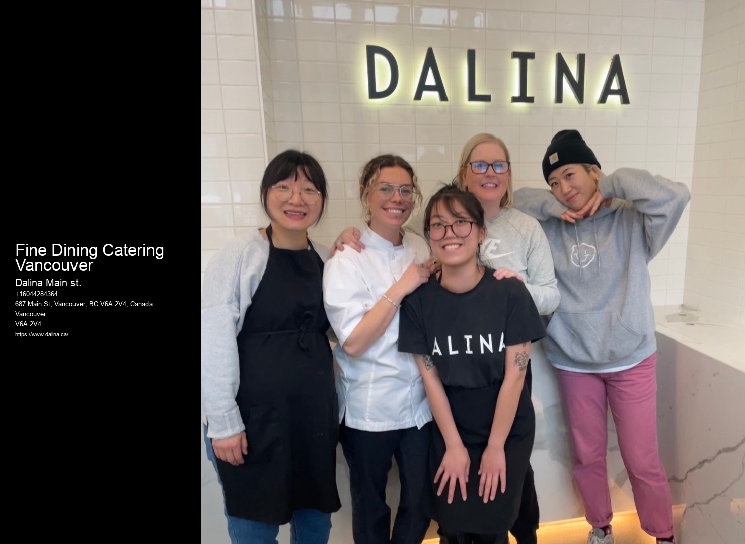 Fine Dining Catering Vancouver