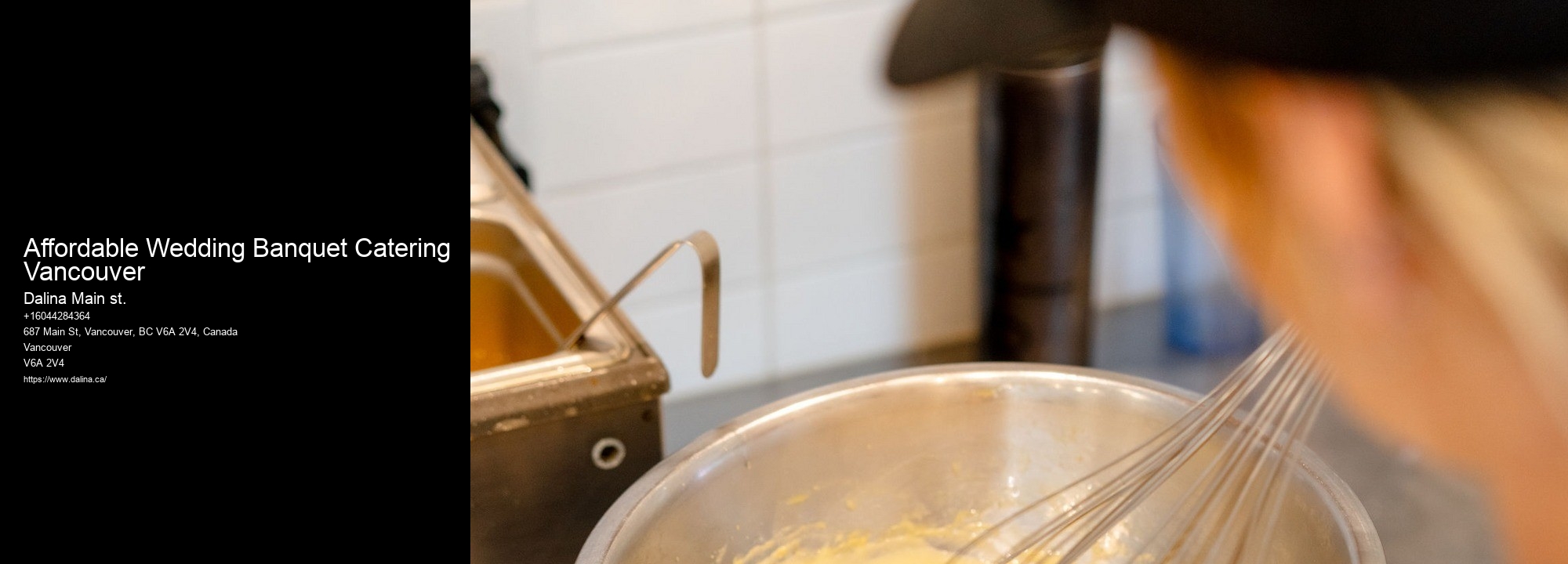 Business Lunch Catering Affordable Wedding Banquet Catering Vancouver