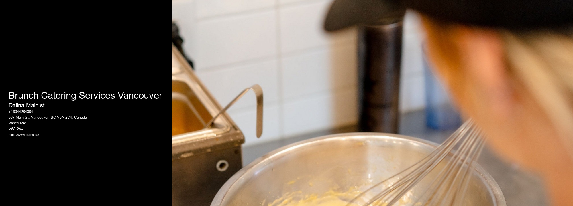 Luxury Wedding Catering Brunch Catering Services Vancouver