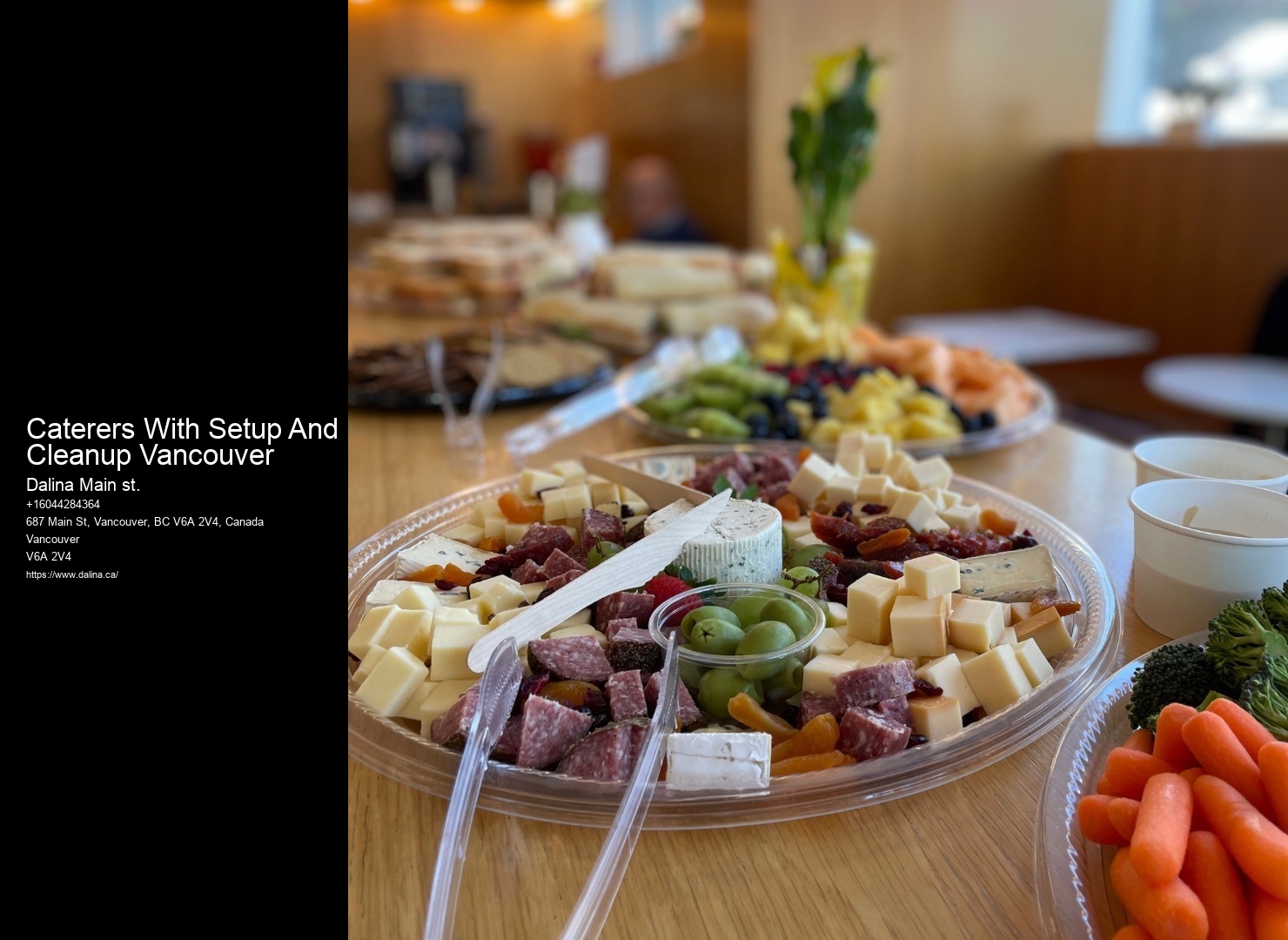 Caterers With Setup And Cleanup Vancouver Event Planners And Caterers