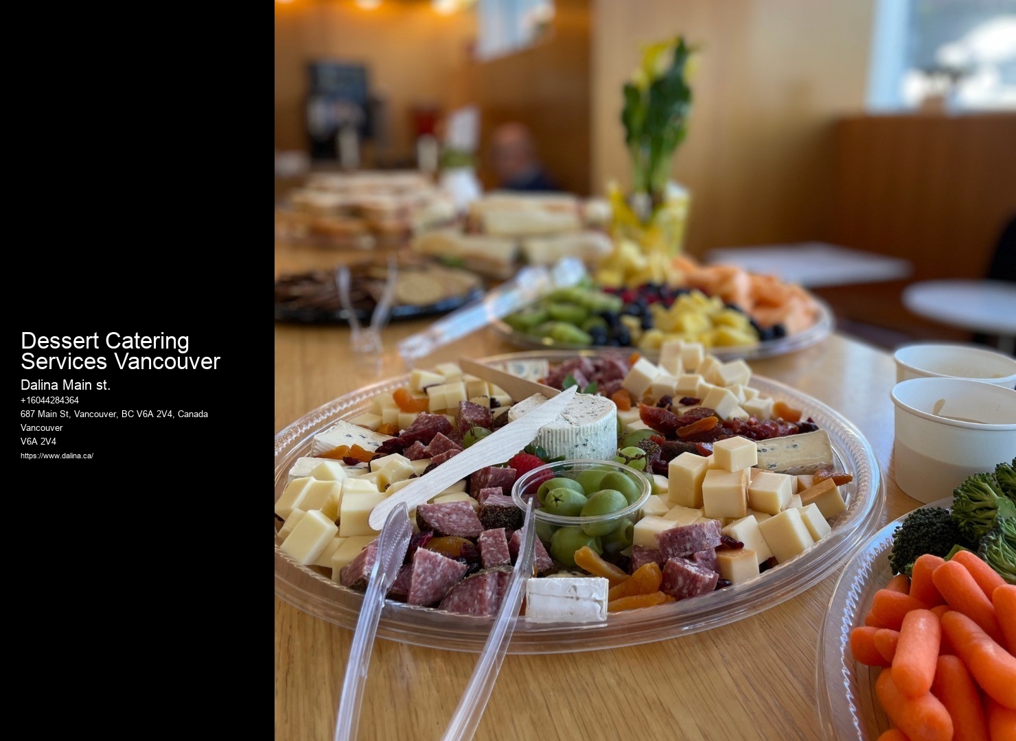 Wedding Brunch Catering Dessert Catering Services Vancouver