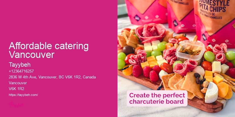 Affordable wedding catering Vancouver