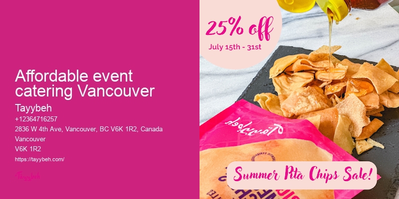 Personalized Event Catering Vancouver