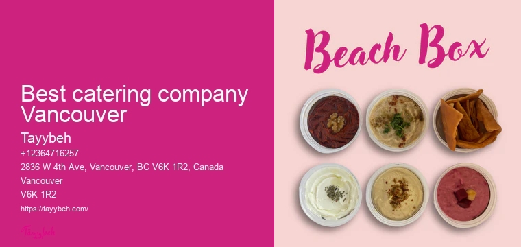 Wedding catering ideas Vancouver
