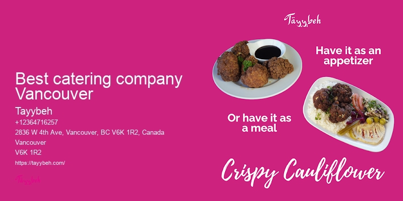 Vancouver catering for intimate gatherings