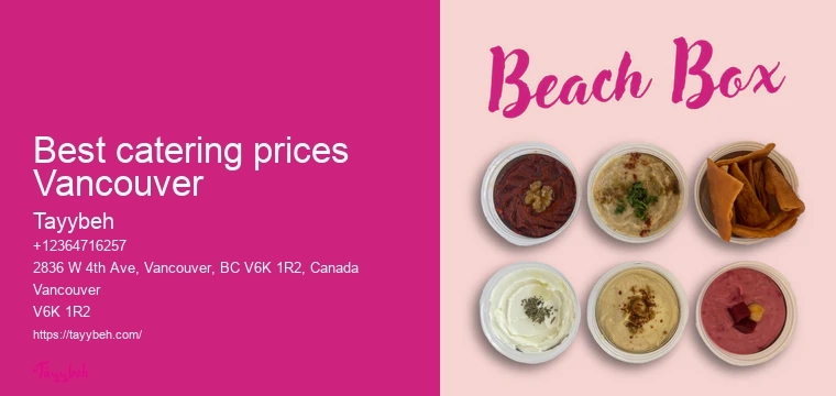 Boxed Meal Catering Services Vancouver