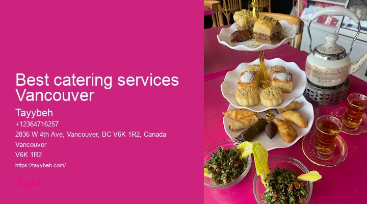 Wedding reception catering Vancouver