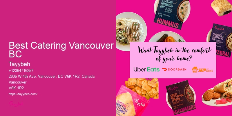 Vancouver catering for small events