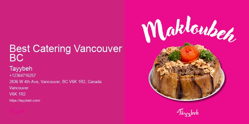 Best corporate catering Vancouver