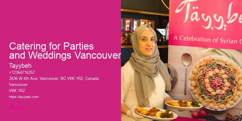 Vancouver catering for receptions and parties