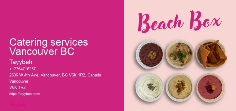 Syrian Food Catering in Vancouver