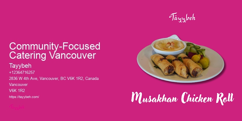 Event catering menus Vancouver