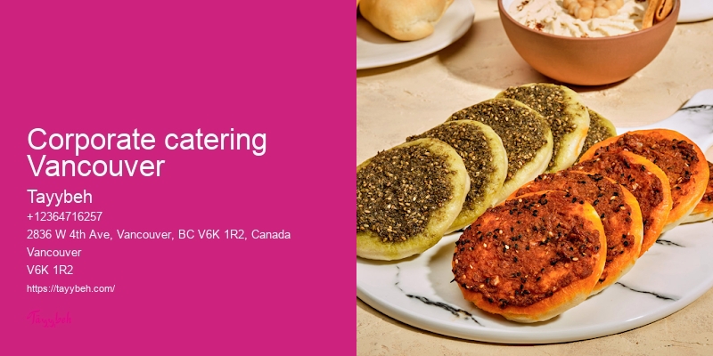 Vancouver catering for family celebrations
