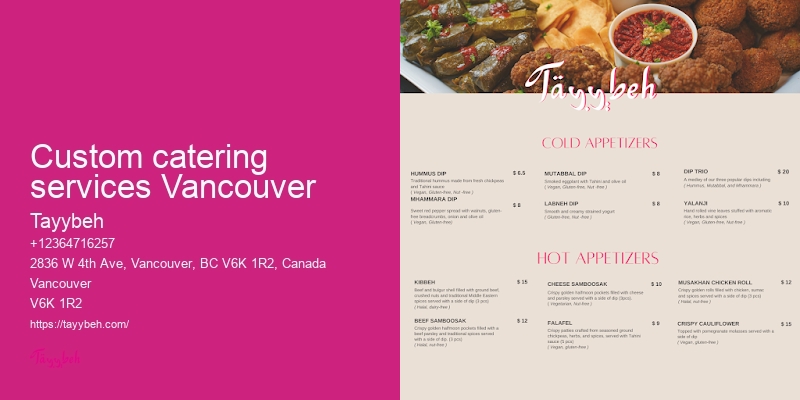Vancouver Boxed Meal Catering