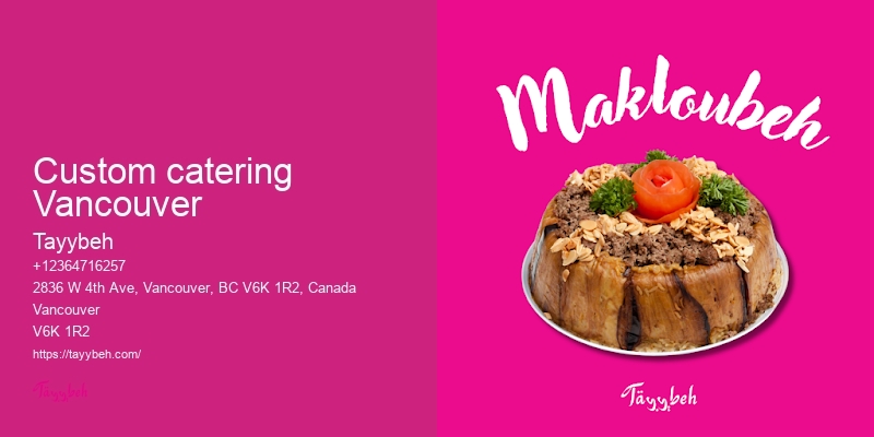 Vancouver event catering services