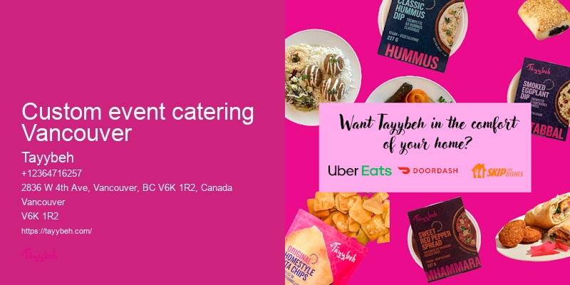Vancouver catering for large gatherings