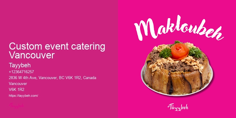 Vancouver catering service reviews