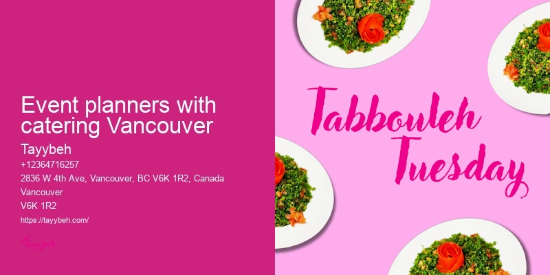 High-end catering Vancouver