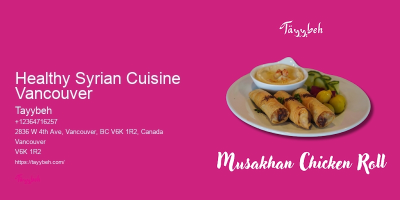 Syrian Cuisine Pop-Up Catering Vancouver