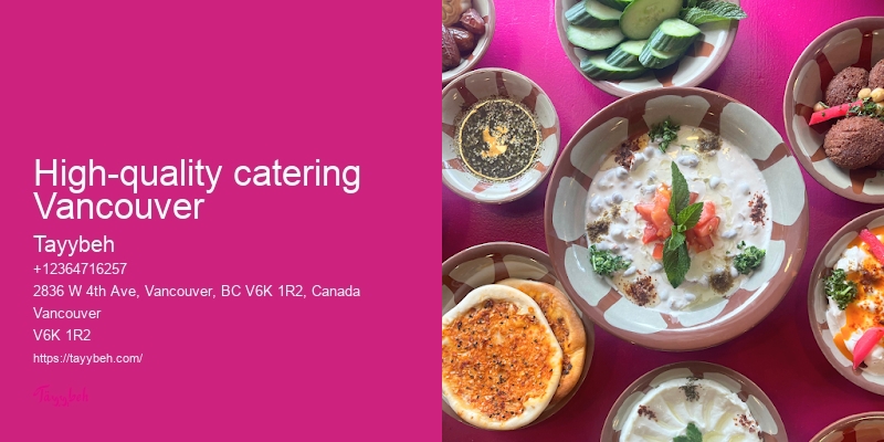 Syrian Food for Corporate Events Vancouver