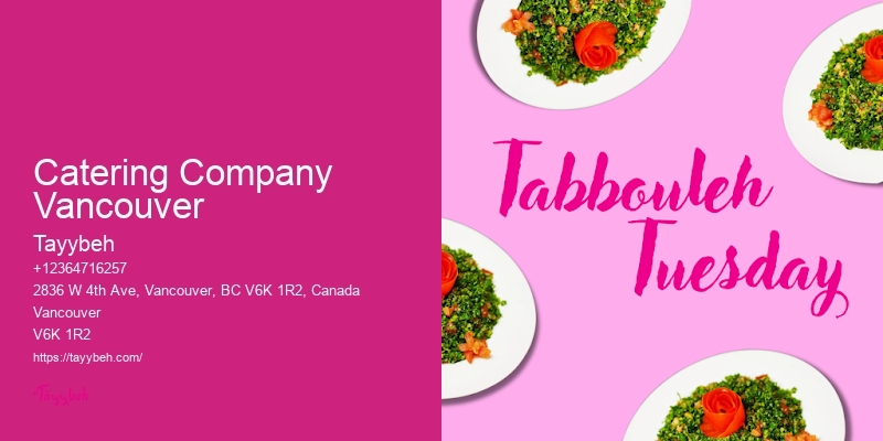 Catering for large groups Vancouver