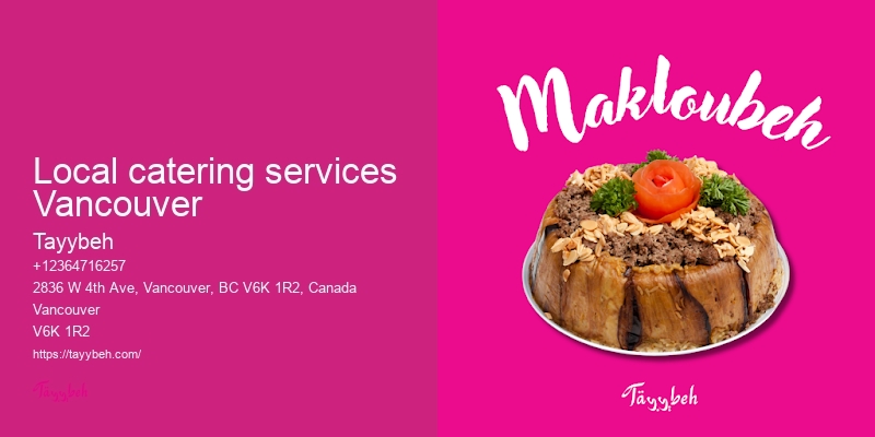 Personalized Event Catering Vancouver