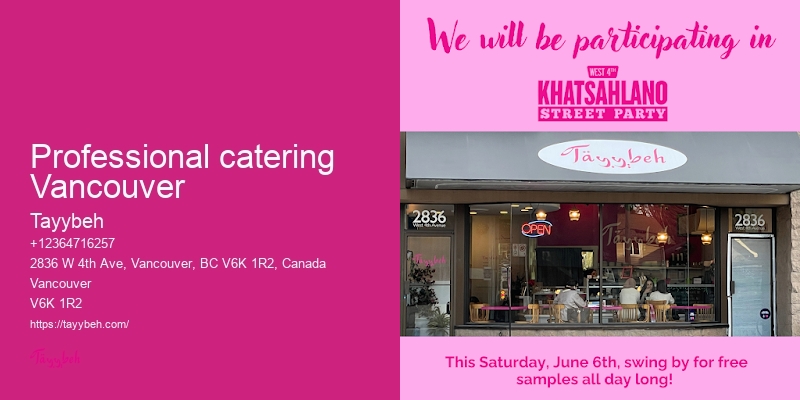 Catering for corporate events Vancouver