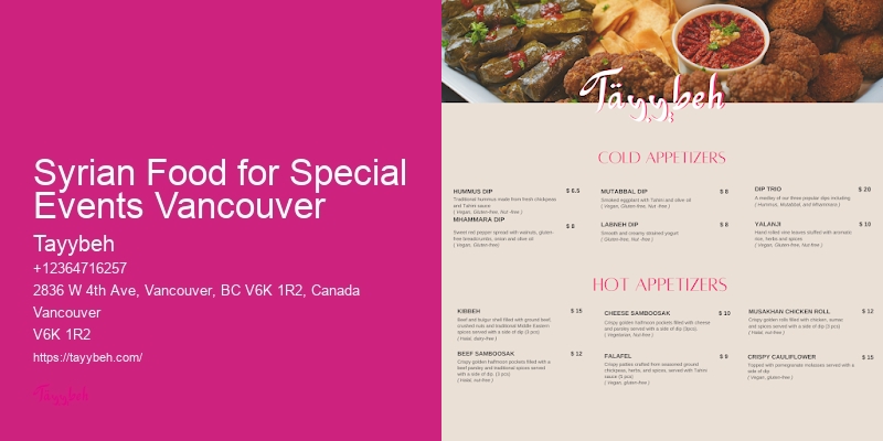 Vancouver ethnic cuisine catering