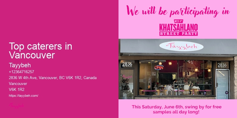 Community Event Catering Vancouver