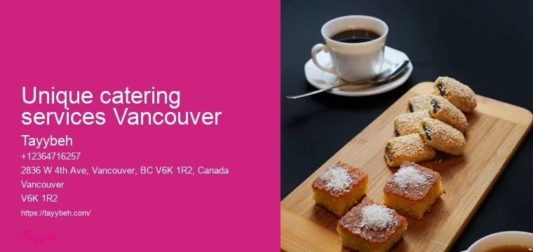 Syrian cuisine catering Vancouver