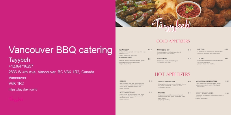 Authentic Middle Eastern Catering Vancouver