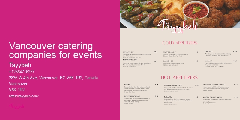 Vancouver vegan catering