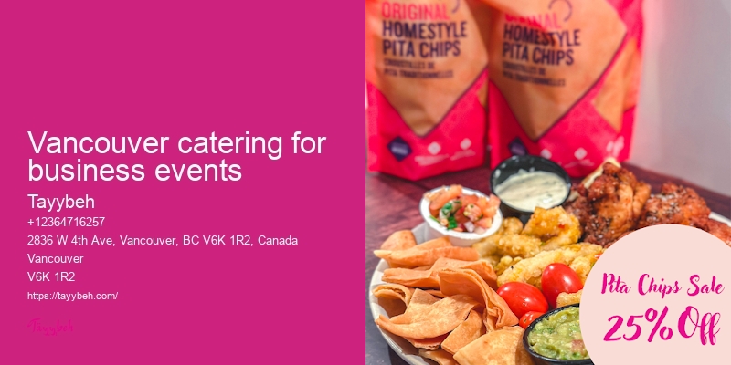Syrian Food Catering for Corporate Events Vancouver