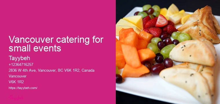 Catering for formal events Vancouver