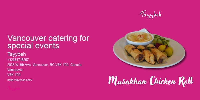 Authentic Middle Eastern Catering Vancouver