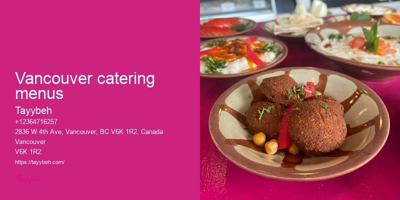 Vancouver catering for special occasions