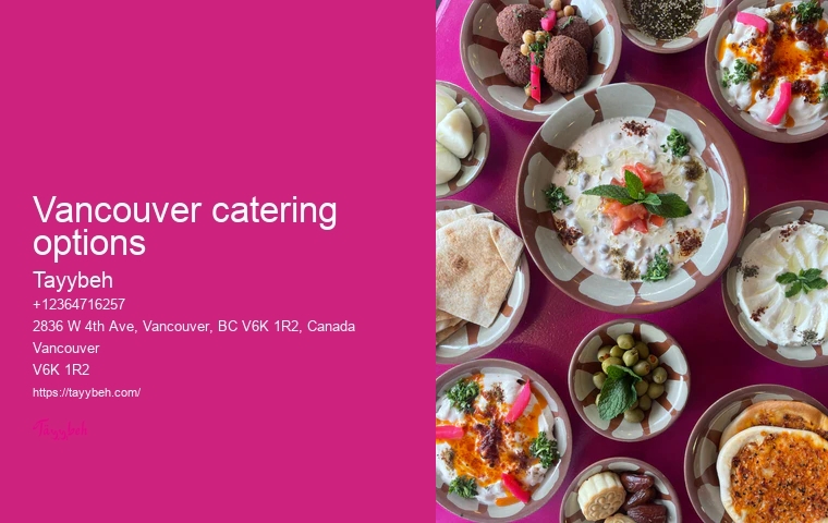 Vancouver catering for intimate gatherings