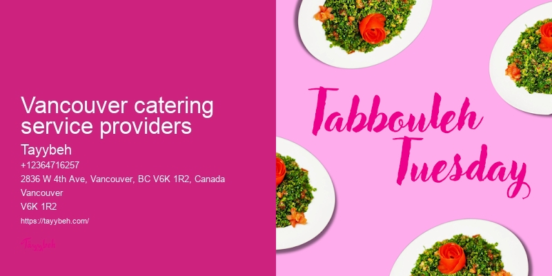 Professional catering services Vancouver