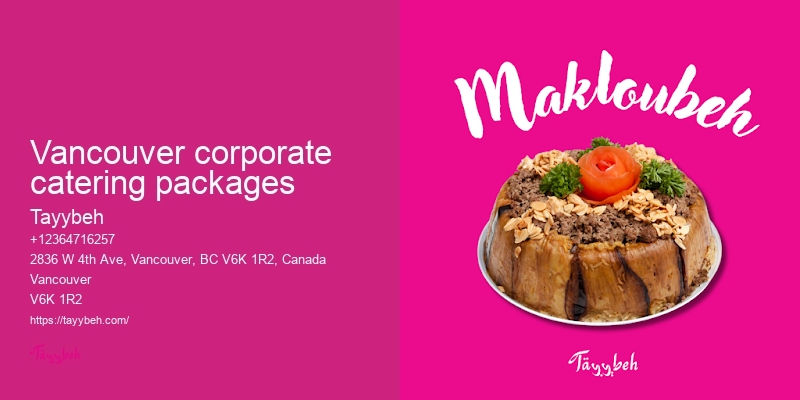 Catering for large events Vancouver